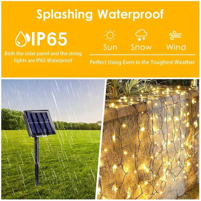 100 LED Solar Outdoor String Waterproof Fairy light Garden Lighting Solar Powered Christmas Decoration