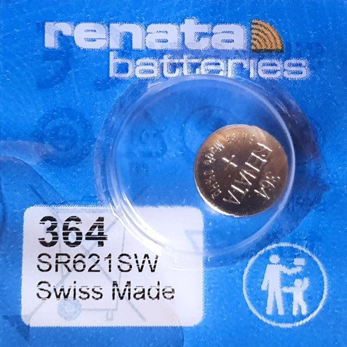 RENATA 364 SR621SW Silver Oxide Watch Battery – 1.55V Swiss Made