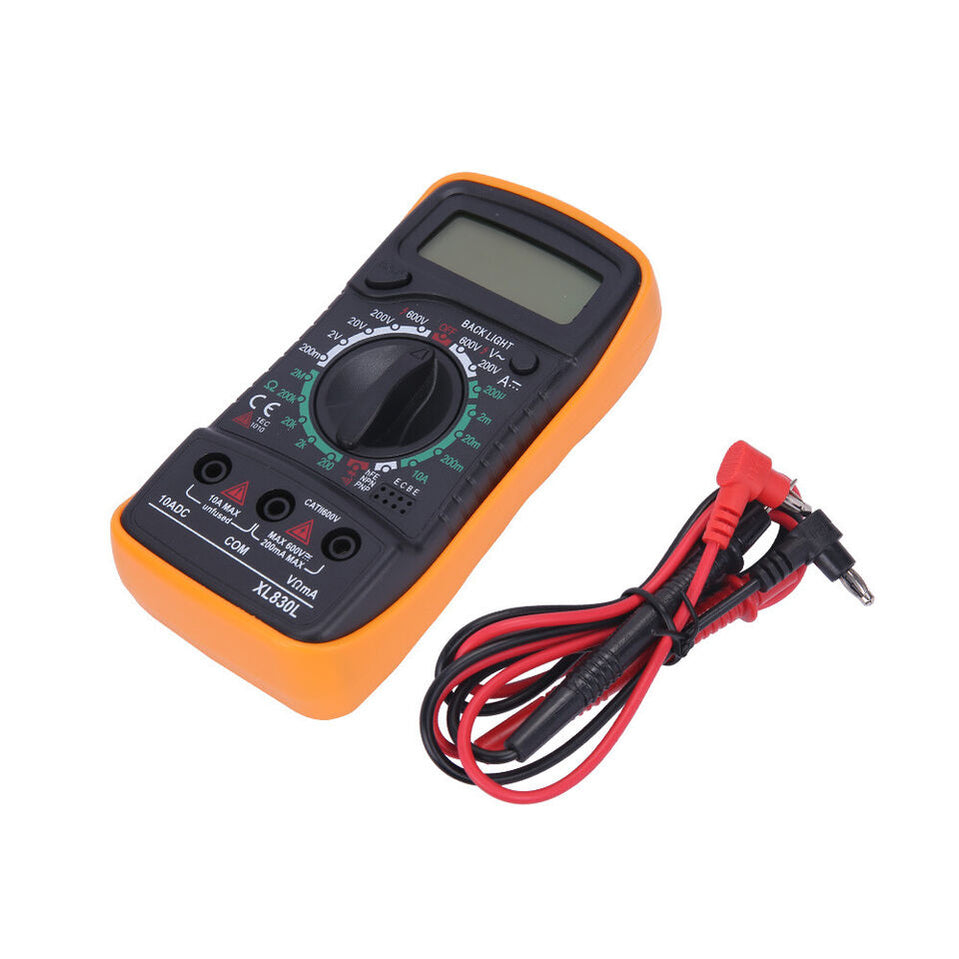 Ohmmeter AC DC Voltmeter & LCD Digital Multimeter XL830 — JUST ...